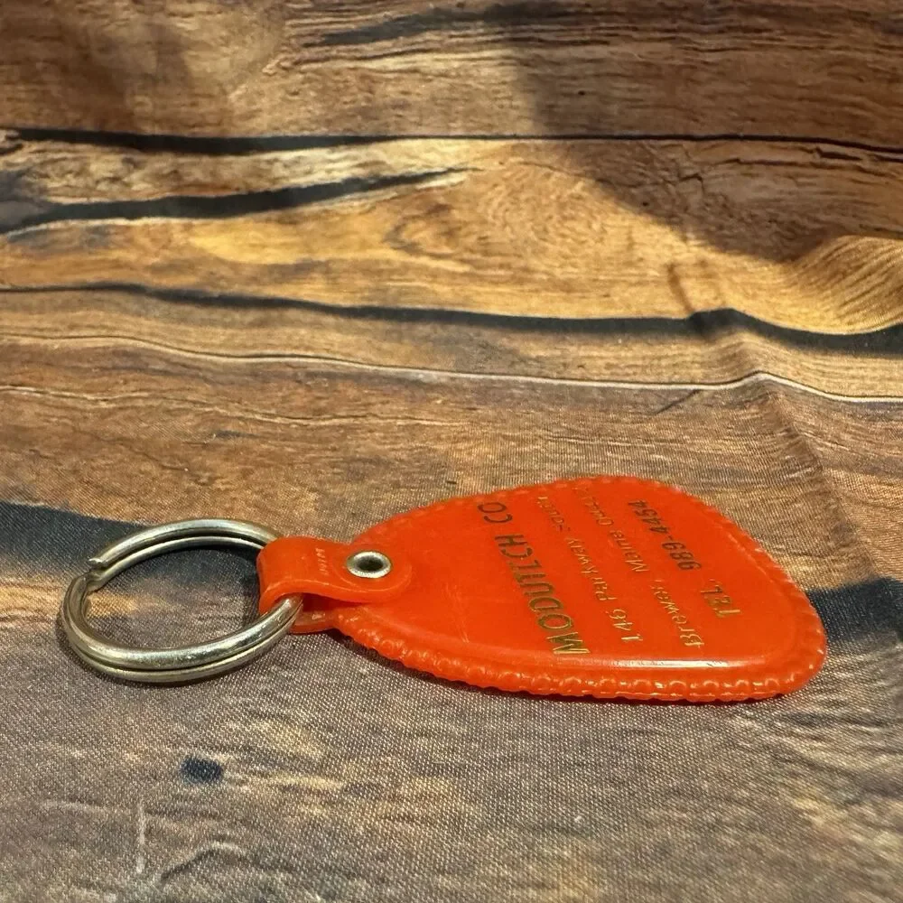 Vtg Modutech Co Keychain Brewer Maine Advertising Vinyl Fob Your Key To Better